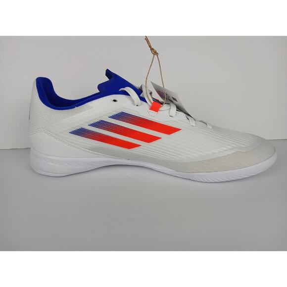 Adidas F50 League IN Soccer/ Football Shoes White Blue Red IF1395 Size 9.5